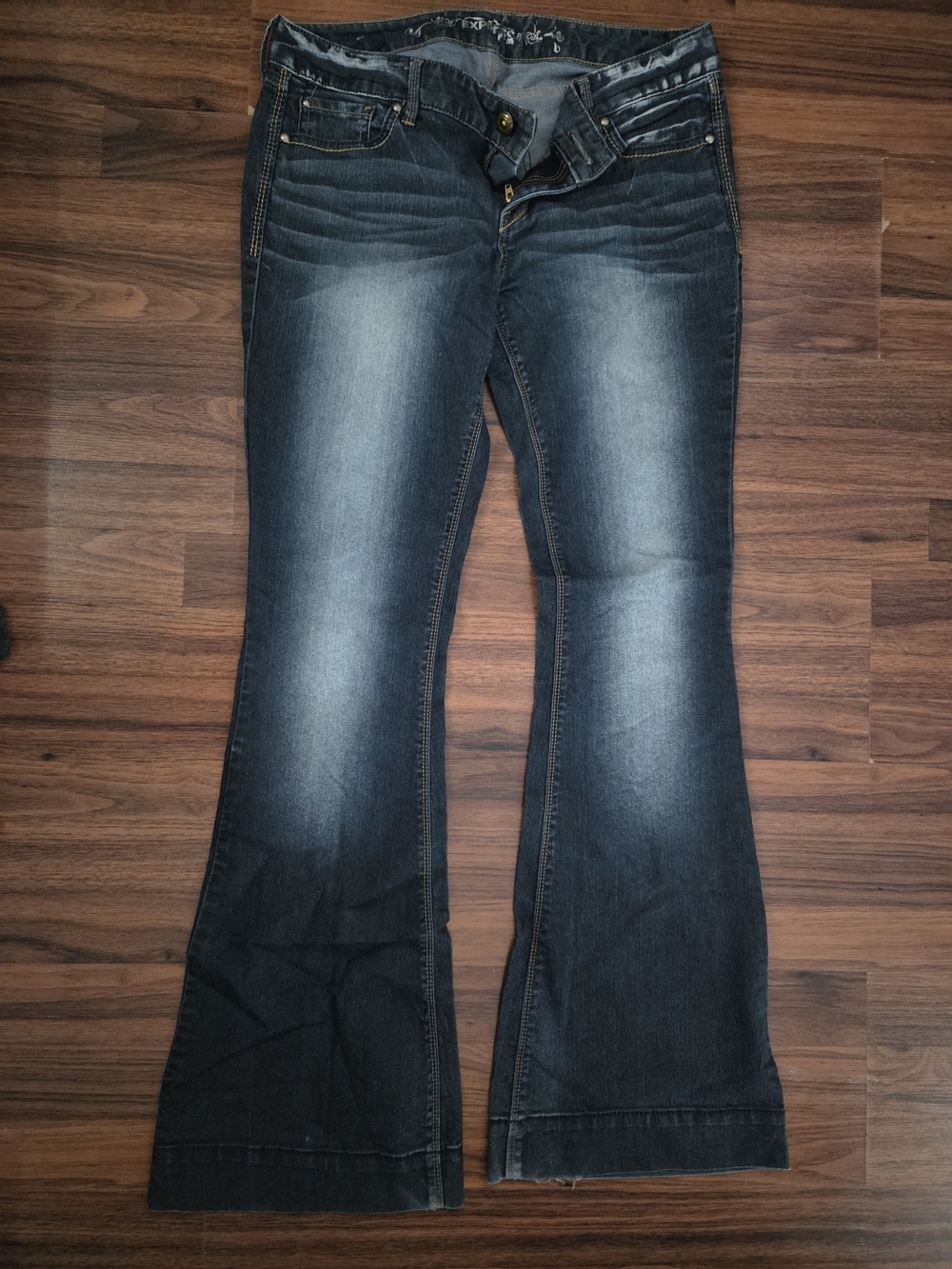 Express Women's Bootcut Jeans - Blue Fade